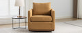 Mid Century Modern Swivel Accent Chair Armchair For Living Room, Bedroom, Guest Room, Office, Mustard Yellow 1 Mustard Yellow Linen