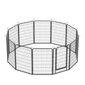 12 Panels Heavy Duty Metal Playpen With Door,39.37