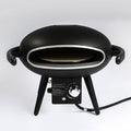 Gas Pizza Oven, Propane Outdoor Pizza Oven, Portable Pizza Oven For 12 Inch Pizzas, With Gas Hose & Regulator Black Steel