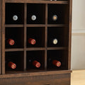 Farmhouse Coffee Bar Cabinet Bar Cabinet With Wine Rack Barn Door Buffet Sideboard Cabinet With Drawer, Adjustable Storage Shelves, Wooden Accent Cabinet For Kitchen, Living Room, Dining Room Espress Espresso Mdf