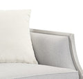 Kasa Loveseat W 3 Pillows, Beige Linen Lv01500 Beige Linen