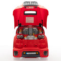 Large Truck Engine Toy, Kids Mechanic Repair Set, Take Apart Motor Vehicle, Pretend Play Car Service Station With Light Horn Alarm, Gifts For Boys And Girls, Red Red Abs