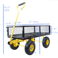 Wagon Cart Garden Cart Trucks Make It Easier To Transport Firewood Black Metal