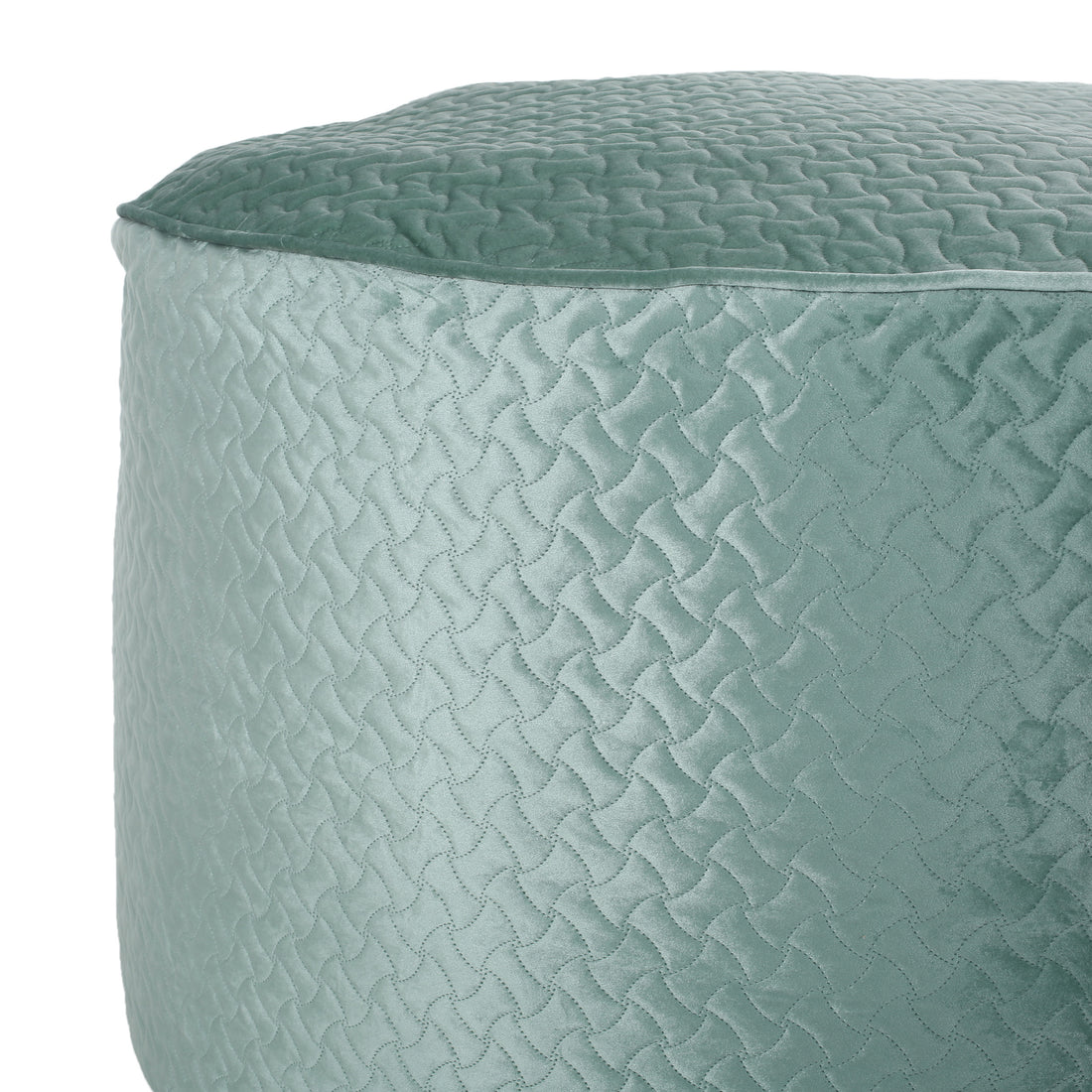 Borroco 4 Foot Short Cylindrical Bean Bag, Teal Teal Velvet