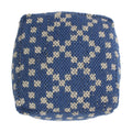 Sky Outdoor Square Pouf, Blue Blue Waterproof Fabric