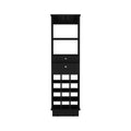 Zircon Bar Cabinet Two Drawers, Black Black Particle Board Particle Board