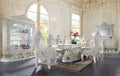 Adara Dining Table Antique White Finish Dn01229 Antique White Mdf