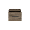 Floating Nightstand, Space Saving Design With Handy Drawer And Surface, Dark Brown Dark Brown Particle Board Engineered Wood