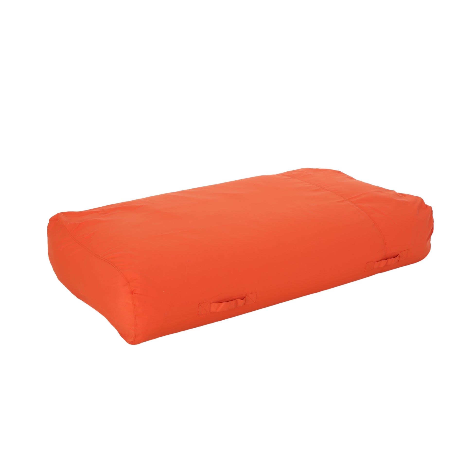 Kasper Water Resistant 6'X3' Lounger Bean Bag, Coral Coral Waterproof Fabric