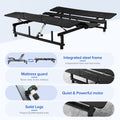 Adjustable Bed Base Frame Queen Bed Frame With Head And Foot Incline Wireless Remote Zero Gravity Quiet Motor Black Queen Queen Antique Black Bedroom Adjustable Bedbase Steel