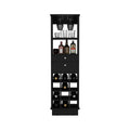 Zircon Bar Cabinet Two Drawers, Black Black Particle Board Particle Board