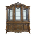 Latisha Buffet & Hutch Antique Oak Finish Dn01360 Oak Solid Wood Mdf