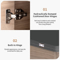Modern Lift Top Coffee Table Multi Functional Table With 3 Drawers In Walnut & Black Walnut Black Mdf