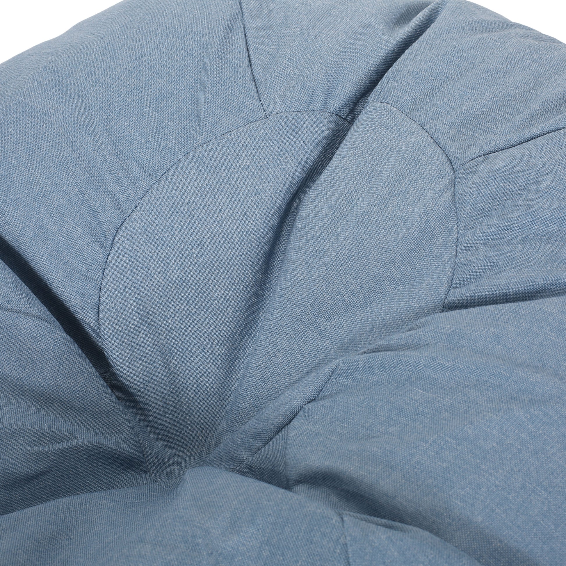 Chisal 3 Foot Bean Bag, Teal Teal Fabric