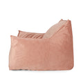 Allea Velveteen Bean Bag Chair With Armrests, Pink Pink Velvet