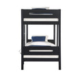 Ekko Twin Twin Bunk Bed, Black Finish Bd01910 Black Solid Wood