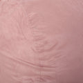 Aruba 8 Foot Microfiber Cylindrical Bean, Rose Pink Rose Microfiber