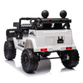 Licensed Toyota Fj Cruiser,12V Kids Ride On Car 2.4G W Parents Remote Control,Electric Car For Kids,Three Speed Adjustable,Power Display, Usb,Mp3 ,Bluetooth,Led Light,Three Point Safety Belt White Plastic