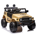 Licensed Toyota Fj Cruiser,12V Kids Ride On Car 2.4G W Parents Remote Control,Electric Car For Kids,Three Speed Adjustable,Power Display, Usb,Mp3 ,Bluetooth,Led Light,Three Point Safety Belt Beige Plastic