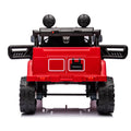 Licensed Toyota Fj Cruiser,12V Kids Ride On Car 2.4G W Parents Remote Control,Electric Car For Kids,Three Speed Adjustable,Power Display, Usb,Mp3 ,Bluetooth,Led Light,Three Point Safety Belt Red Plastic