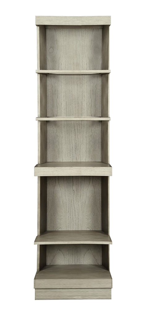 Celino Bookshelf Pier, Set Of 2, No Assembly Required, Sandstone Finish Beige Wood