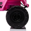 Licensed Toyota Fj Cruiser,12V Kids Ride On Car 2.4G W Parents Remote Control,Electric Car For Kids,Three Speed Adjustable,Power Display, Usb,Mp3 ,Bluetooth,Led Light,Three Point Safety Belt Pink Plastic