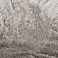 Nectar 5 Foot Rounded Short Faux Fur Bean Bag, Gray Pebble Pattern Gray Charcoal Faux Fur