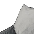 Allea Velveteen Bean Bag Chair With Armrests, Grey Grey Velvet