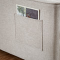 83.47 Inch Large Size Ivory Fabric 3 In 1 Convertible Sleeper Sofa Bed, For Living Room, Bedroom, Apartment, Office Ivory Fabric