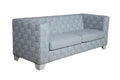 Saree Sofa, Light Teal Chenille & White Finish Lv02346 Light Blue Chenille