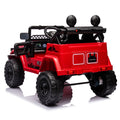 Licensed Toyota Fj Cruiser,12V Kids Ride On Car 2.4G W Parents Remote Control,Electric Car For Kids,Three Speed Adjustable,Power Display, Usb,Mp3 ,Bluetooth,Led Light,Three Point Safety Belt Red Plastic