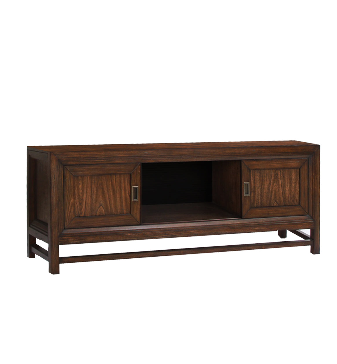 Branson 74" Tv Stand Console, For Tvs Up To 85 Inches, No Assembly Required, Two Tone Finish Brown Brown Primary Living Space 70 79 Inches 80 89 Inches American Design,Transitional Pine 85 Inches Pine