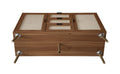 2 Door 3 Drawer Cabinet, Accent Storage Cabinet, Suitable For Living Room, Bedroom, Dining Room, Study Walnut Mdf