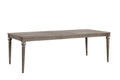 Middleton 72 Inch Dining Table, Extends To 90 Inches, Vintage Hazel Finish Greige Seats 8 Gray Dining Room European,Modern,Transitional Freestanding Poplar Rectangular Kitchen & Dining Tables Rectangular Wood