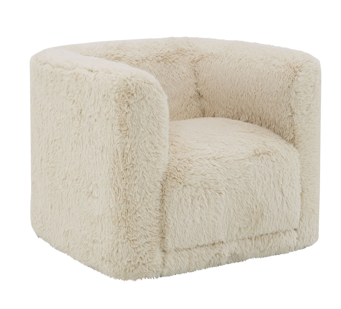 Upendo Chair W Swivel, Beige Yakety Yak Sand Beige Wood