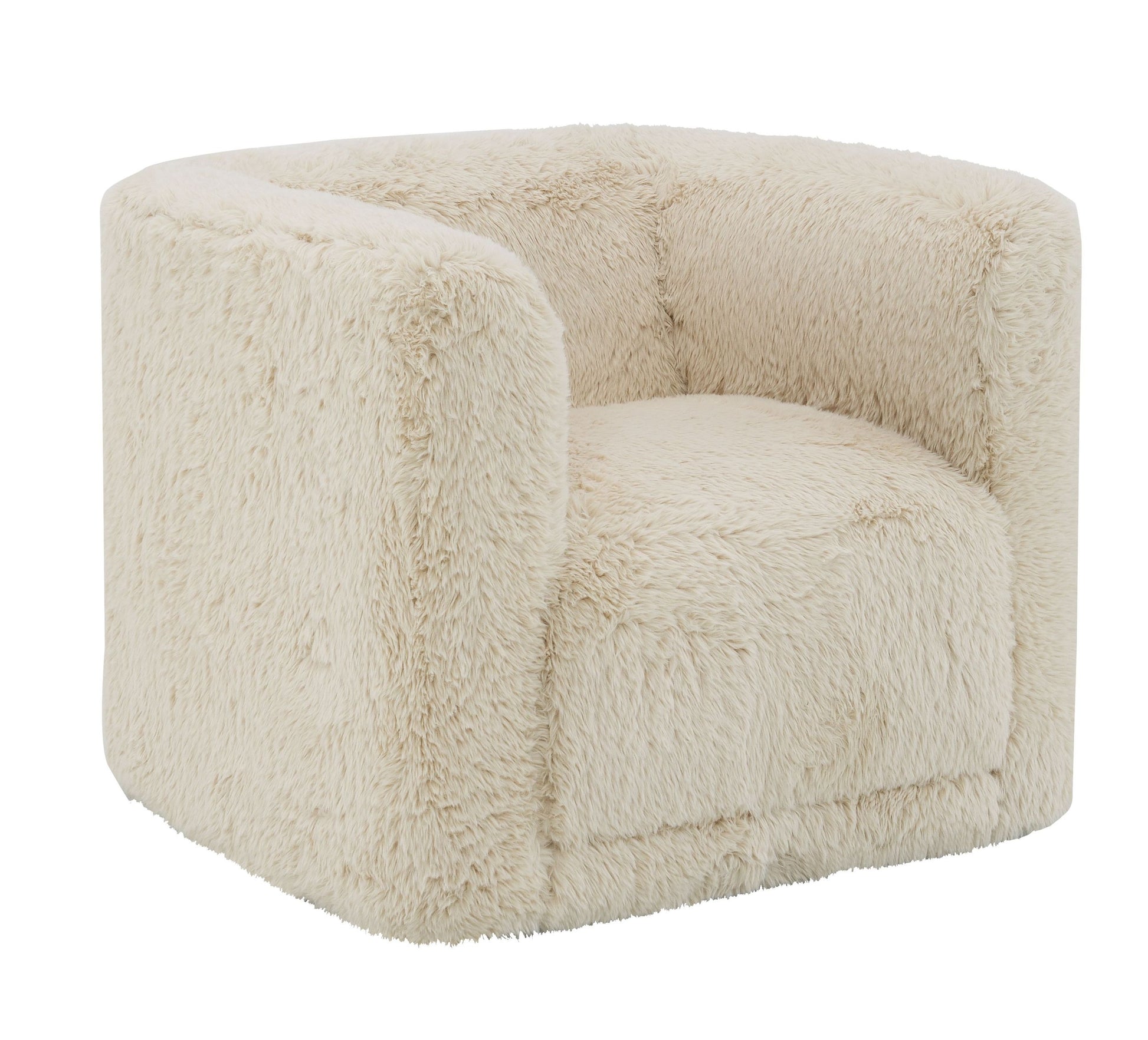 Upendo Chair W Swivel, Beige Yakety Yak Sand Beige Wood