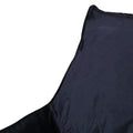 Allea Velveteen Bean Bag Chair With Armrests, Midnight Blue Dark Blue Velvet