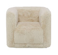 Upendo Chair W Swivel, Beige Yakety Yak Sand Beige Wood