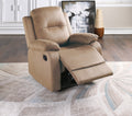 Elegant Modern Peat Color Microfiber Motion Recliner Chair 1Pc Couch Manual Motion Plush Armrest Tufted Back Living Room Furniture Grey Brown Microfiber Manual Handle Metal Primary Living Space Cushion Back Contemporary,Modern,Transitional Handle Pillow