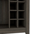 Bar Cabinet, One Open Drawer, One Open Shelf, Carbon Espresso Brown Particle Board Particle Board