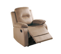 Elegant Modern Peat Color Microfiber Motion Recliner Chair 1Pc Couch Manual Motion Plush Armrest Tufted Back Living Room Furniture Grey Brown Microfiber Manual Handle Metal Primary Living Space Cushion Back Contemporary,Modern,Transitional Handle Pillow