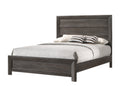 Rustic 1Pc Wooden Bedroom Furniture King Size Panel Bed Gray Brown Finish Contemporary Style Brown Gray Wood