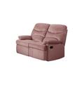 Luxurious Velvet Blush Pink Color 2 Seater Manual Recliner Loveseat Couch Manual Motion Plush Armrest Living Room Furniture 1Pc Loveseat Couch Pink Velvet Primary Living Space