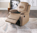 Elegant Modern Peat Color Microfiber Motion Recliner Chair 1Pc Couch Manual Motion Plush Armrest Tufted Back Living Room Furniture Grey Brown Microfiber Manual Handle Metal Primary Living Space Cushion Back Contemporary,Modern,Transitional Handle Pillow