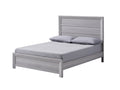 Rustic 1Pc Wooden Bedroom Furniture Queen Size Panel Bed Gray Finish Contemporary Style Gray Wood