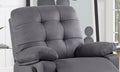 Contemporary Ebony Color Plush Microfiber Motion Recliner Chair 1Pc Couch Manual Motion Plush Armrest Tufted Back Living Room Furniture Ebony Microfiber Manual Handle Metal Primary Living Space Cushion Back Contemporary,Modern,Transitional Handle Pillow
