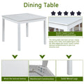 5 Piece Wooden Dining Table Set, Kitchen Table Set With A Square Table And 4 Upholstered Chairs, Wooden Dining Room Table With Crystal Decoration And Chairs Set For Kitchen, Dining Room, White Beige White Seats 4 Dining Room 4 Leg Square Dining Table