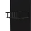 Opal Kitchen Cart, Single Door Cabinet, Four Casters, Black Black Particle Board Particle Board