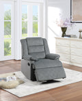 Contemporary Dark Gray Color Velvet Fabric Recliner Motion Recliner Chair 1Pc Couch Manual Motion Plush Armrest Living Room Furniture Dark Gray Velvet Manual Handle Metal Primary Living Space Cushion Back Contemporary,Modern,Transitional Handle Pillow