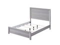 Rustic 1Pc Wooden Bedroom Furniture Queen Size Panel Bed Gray Finish Contemporary Style Gray Wood